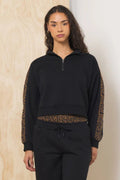 Heavy Surfwash Quarter Zip w/ Printed Insert