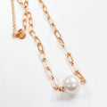 Single Pearl Gold Necklace