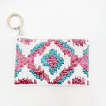 Pink/Turq Aztec Keychain Pouch