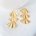 Triple Abanico Earring