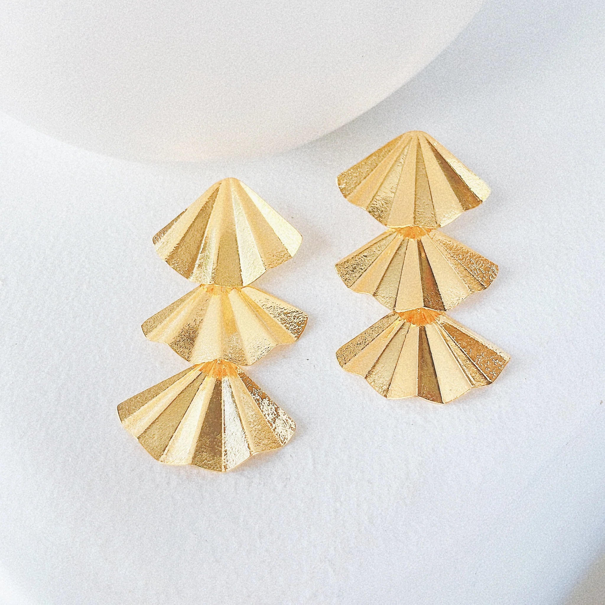 Triple Abanico Earring