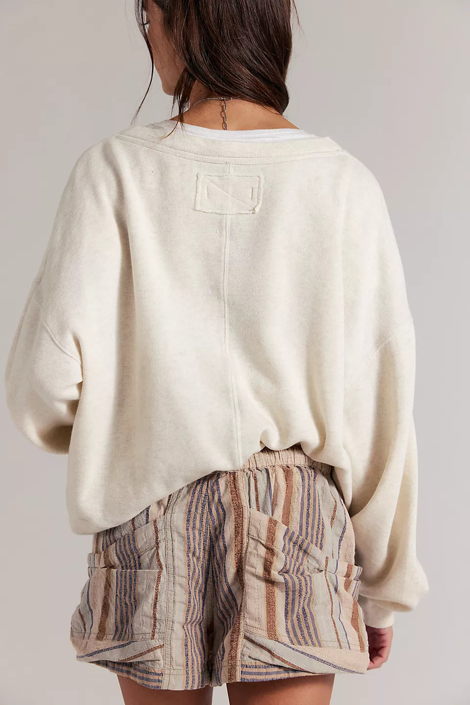 Free People Good Fortune Stripe Short