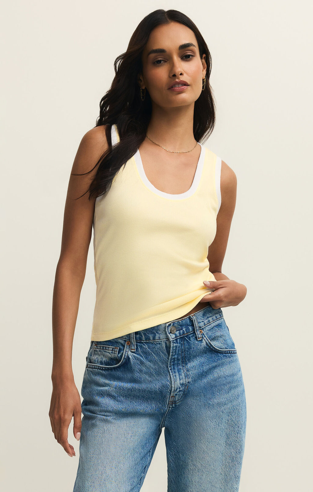 Z Supply Sirena Colorblock Rib Tank