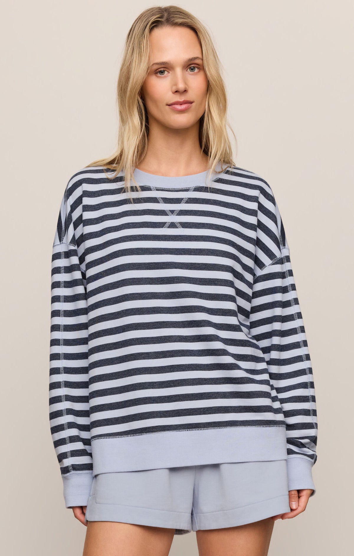 ZSupply The Everyday Striped Crew Eclipse Pullover