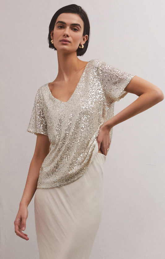 Z Supply Marbella Sequin Top