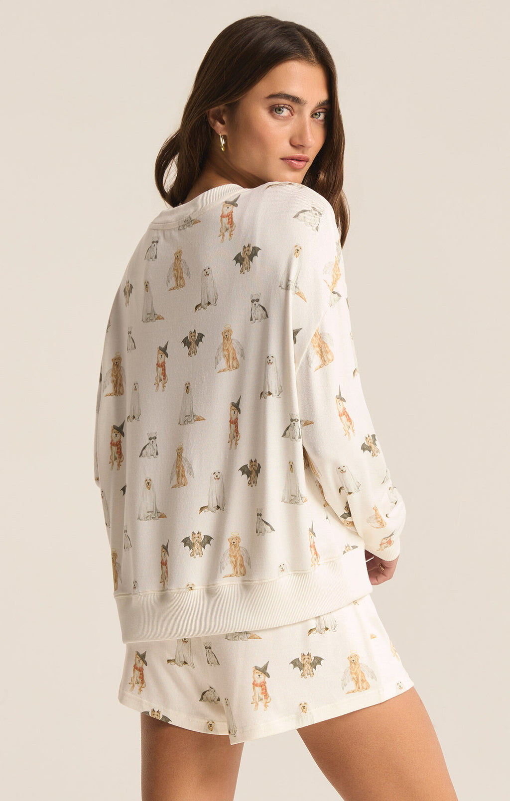 ZSUPPLY Hey Boo Dog Long Sleeve Top