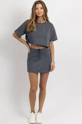 Nora Crop Tshirt and Skort SEt