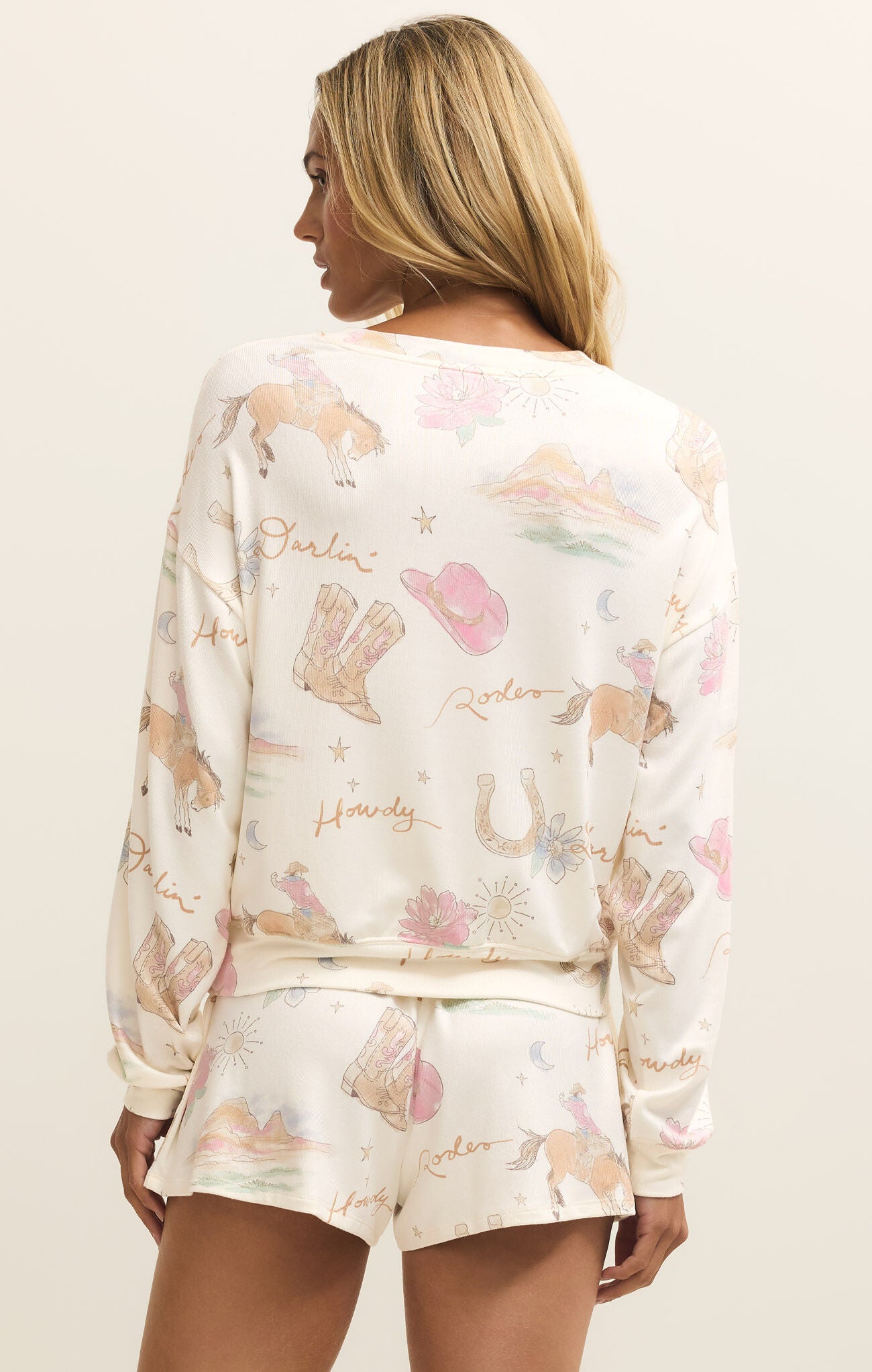 Z Supply Desert Rose Long Sleeve Top