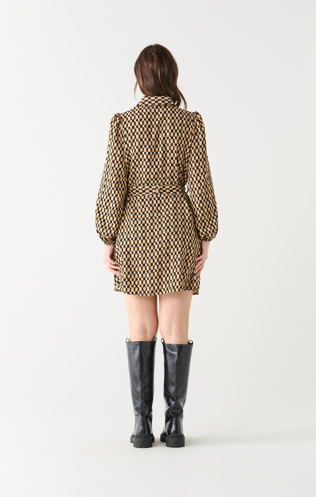 Dex Reagan Satin Shirtdress