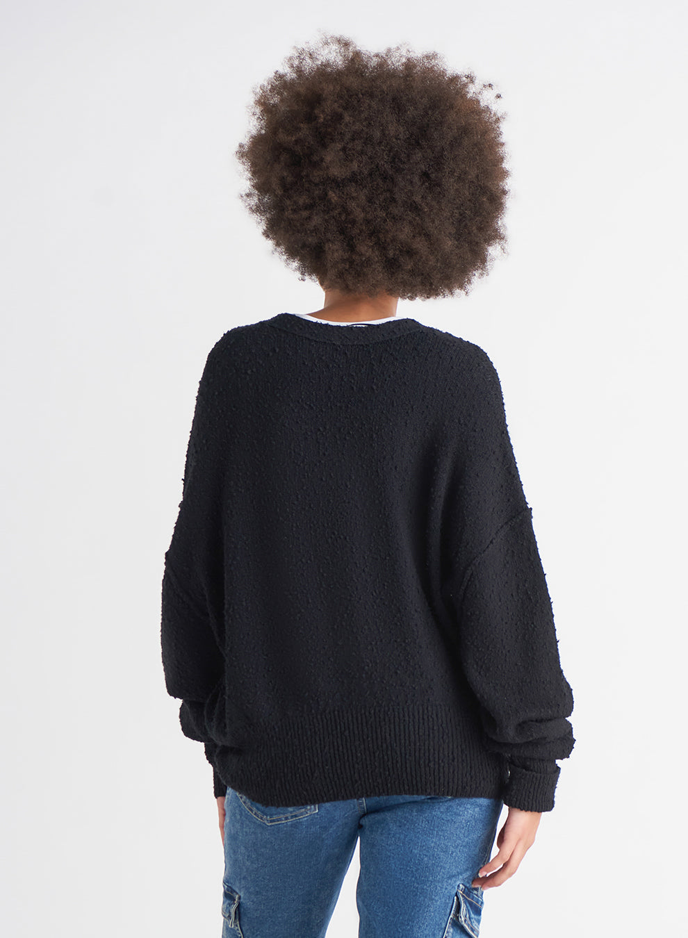 Dex Boucle Button Front Cardigan