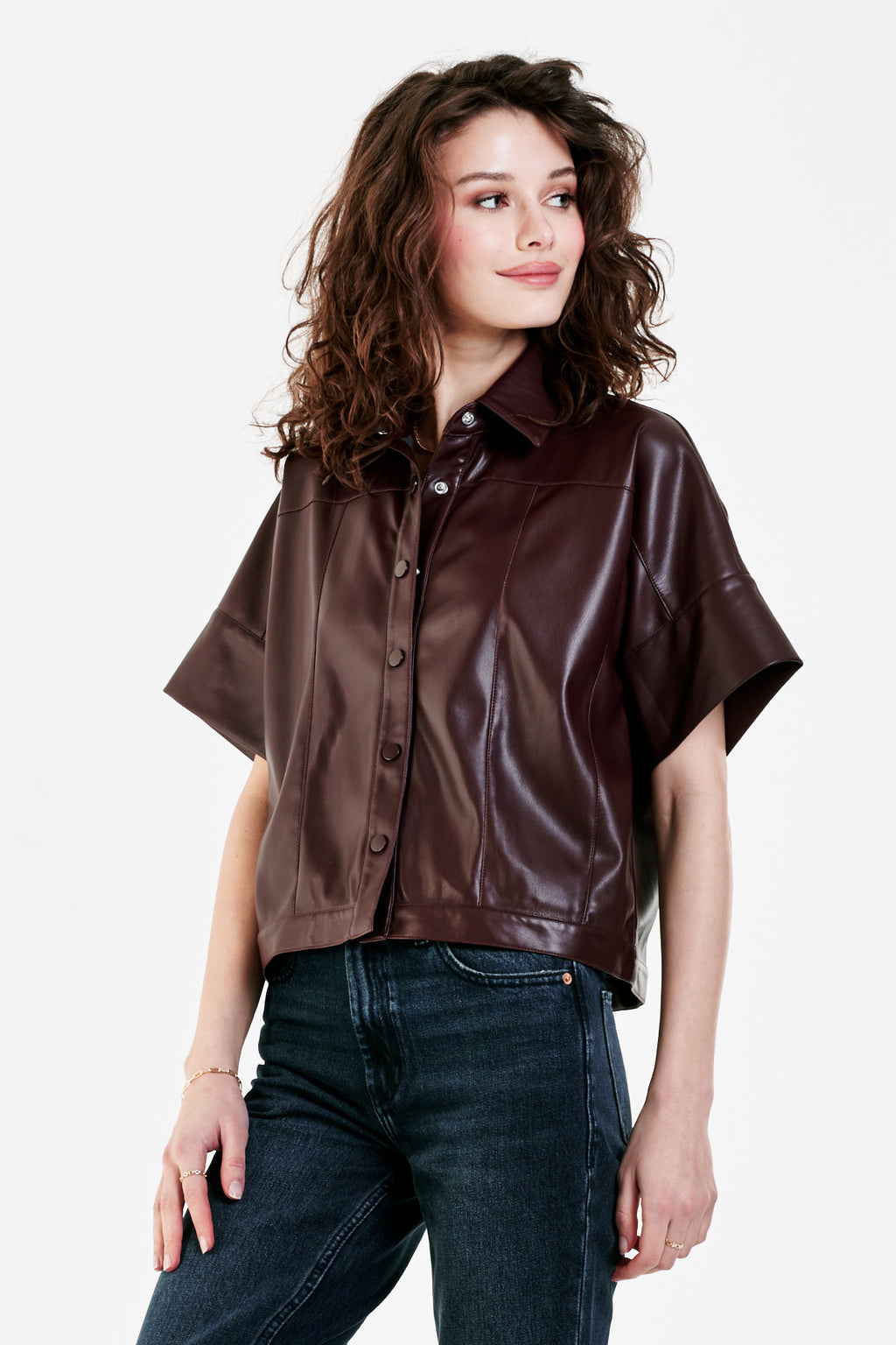 Dear John Bess Button Down Short Sleeve Top
