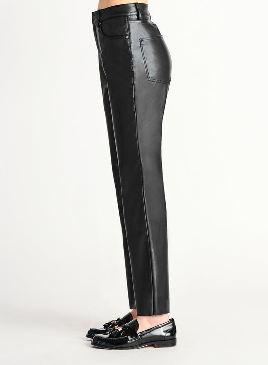 Dex Agnes Mini Flare Faux Leather Pant
