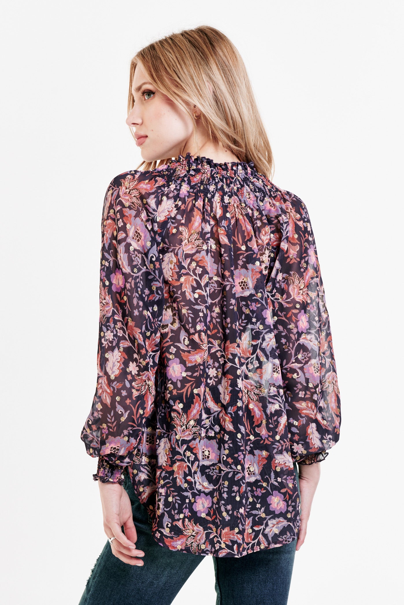 Dear John Mona Front Tie Blouse