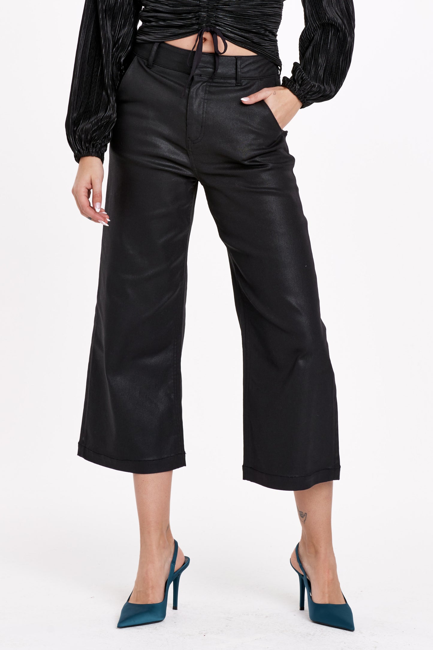 DEAR JOHN AUDREY COATED CROPPED JEAN