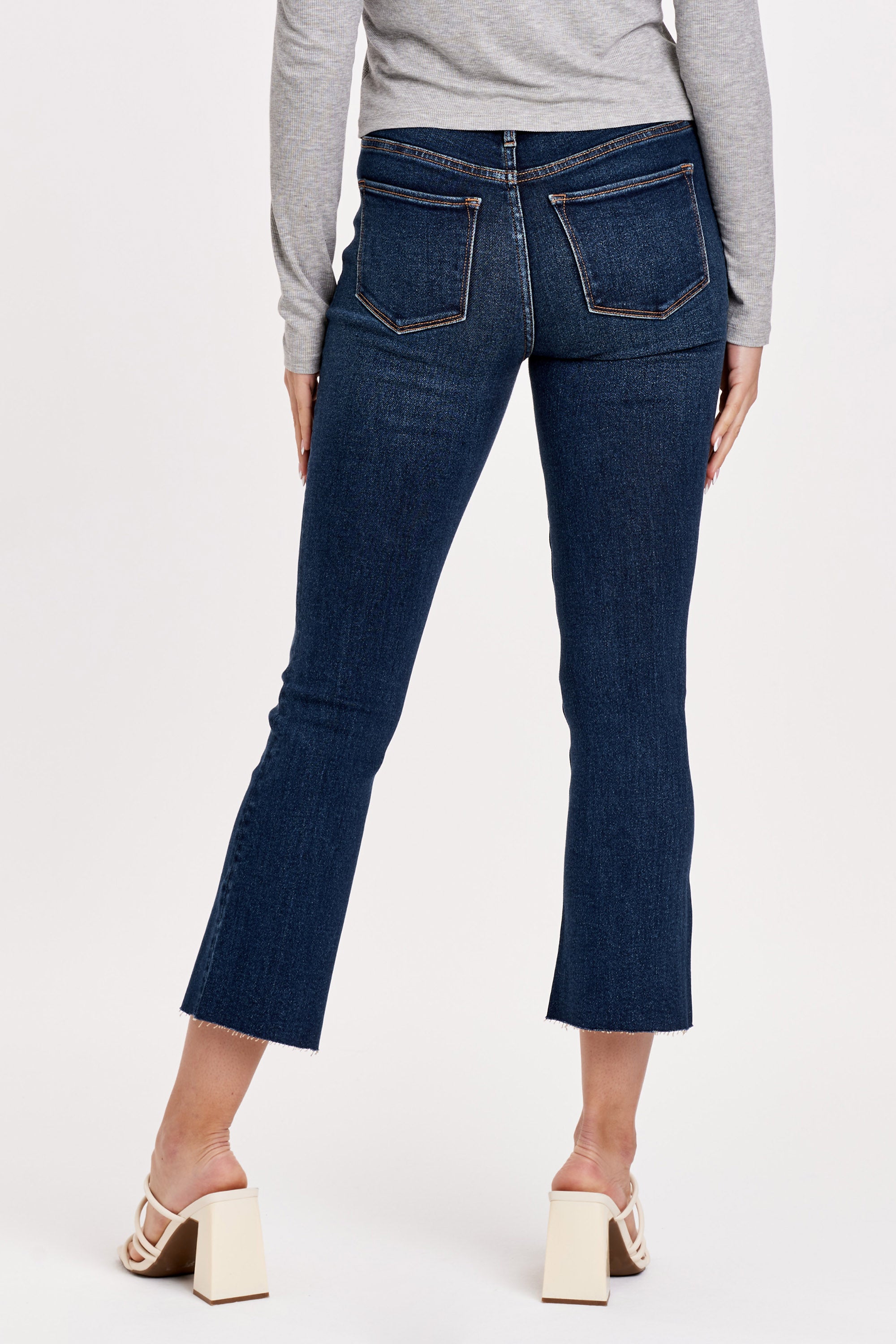Dear John Jeanne Super High Rise Crop Flare Jean