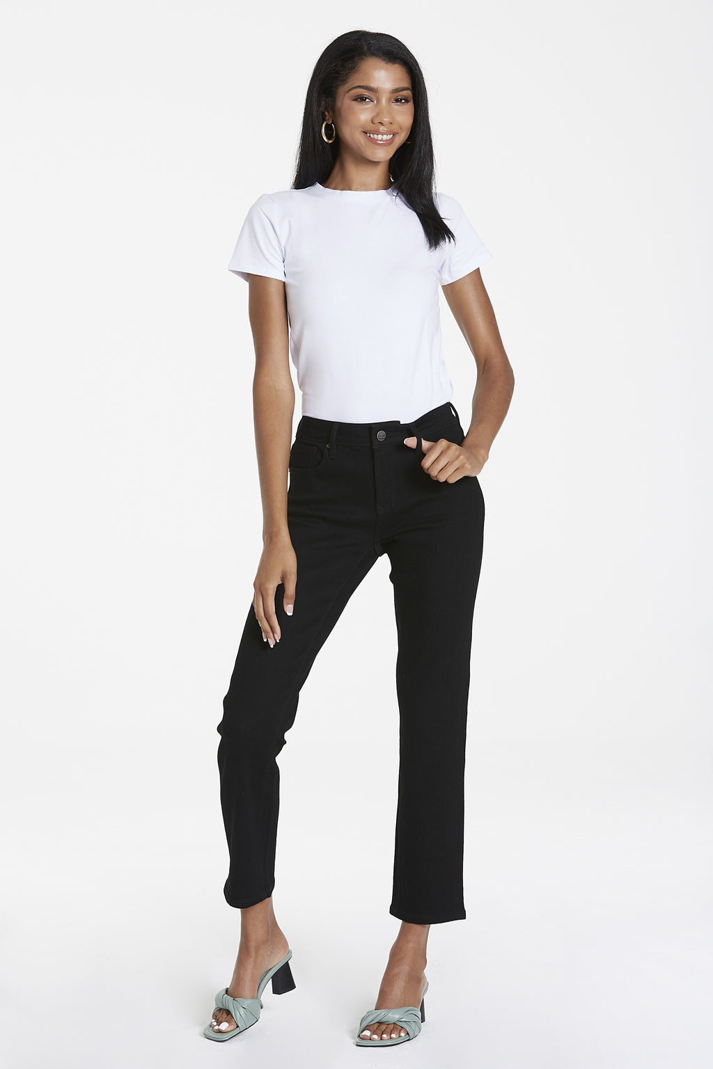 Dear John Blaire Black Arrow High Rise Straight