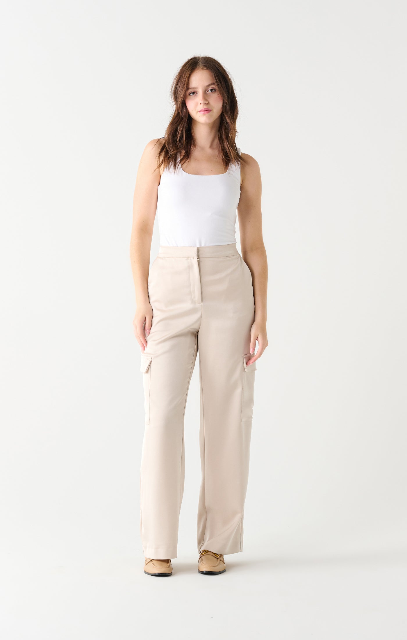 Dex Isabela Satin Effect Cargo Pant