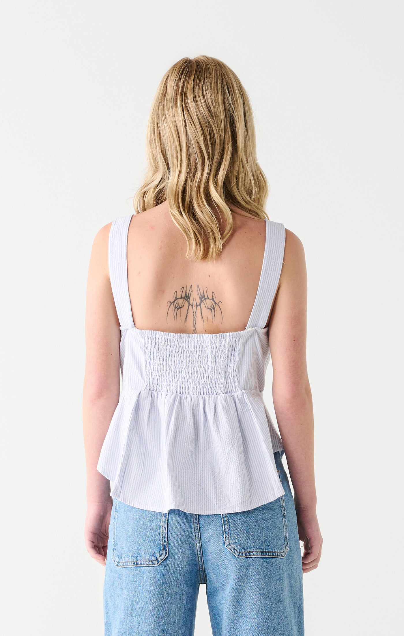 Dex Rivers Peplum Stripe Tank