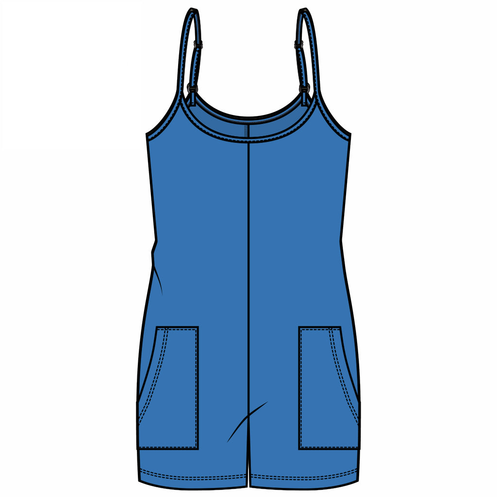 RDI Kaine Slub Terry Tank Shoulder Strap Romper