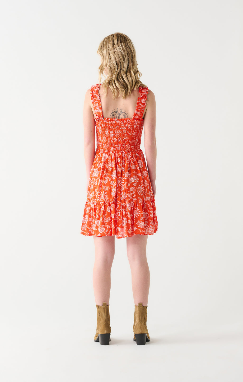 Dex Smocked Bodice Mini Dress