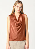 Dex Short Sleeve Drapeneck Blouse