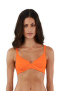 Malai Textured Wave Sunset Orange Majestic Top