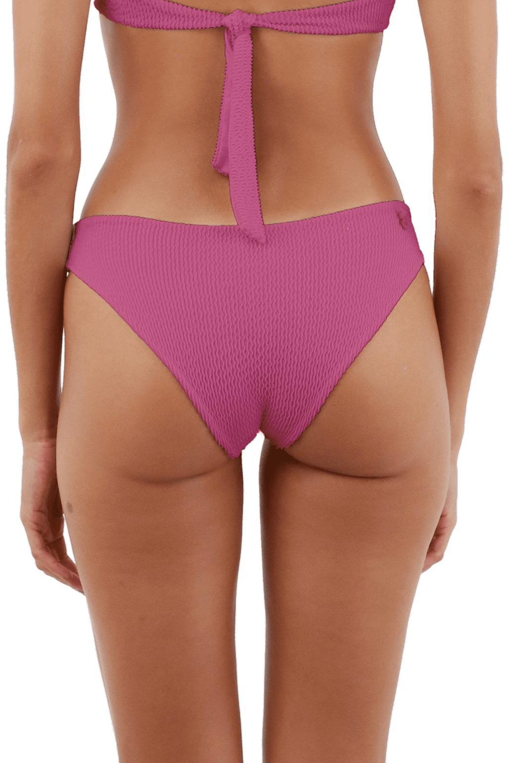 Malai Textured Wave Easy Pink Neo Paramount Bikini Bottom