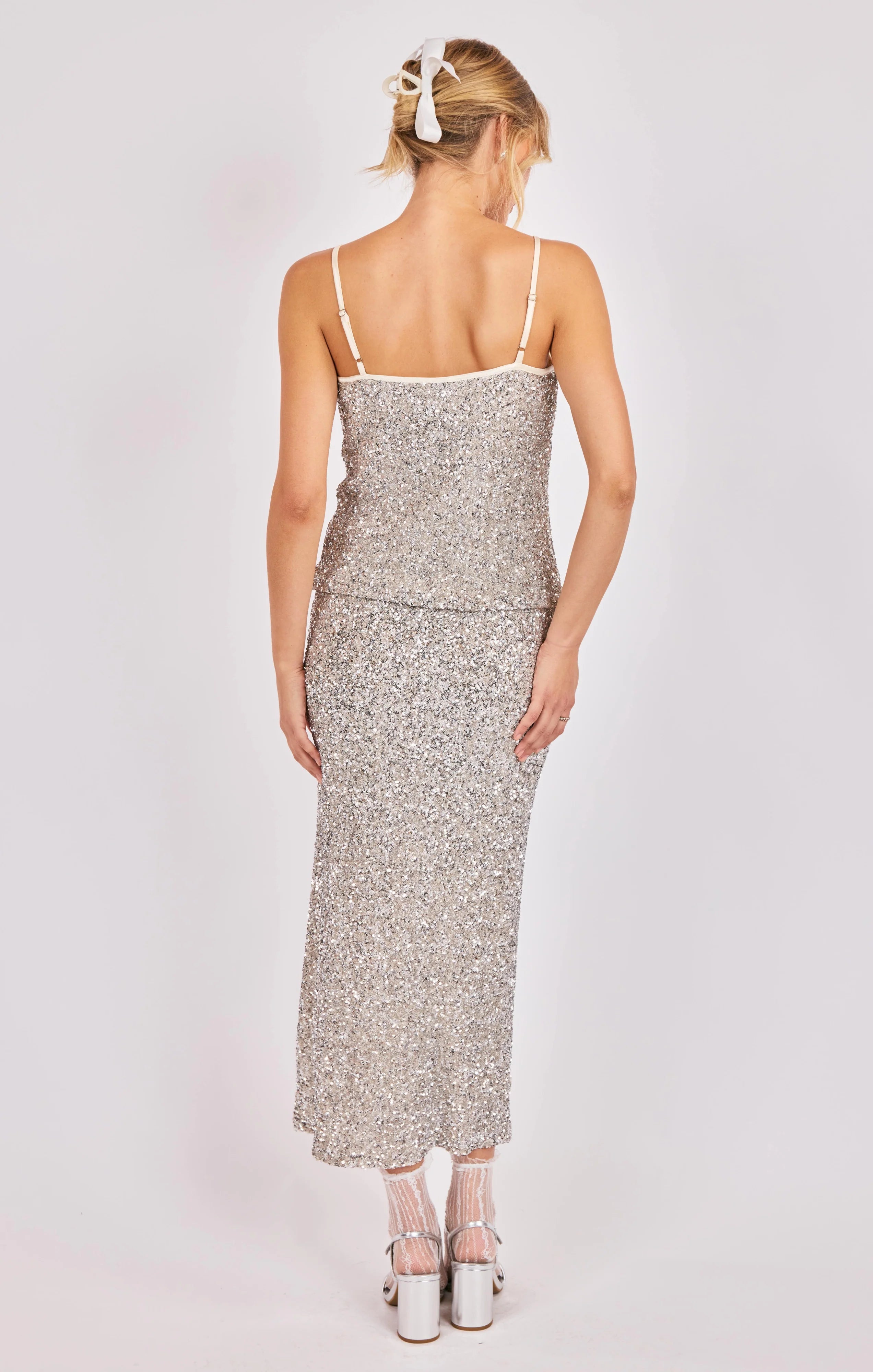 SADIE & SAGE LUSTER SEQUIN CAMI TOP