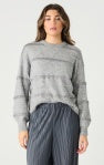 dex stripe sequin sweater
