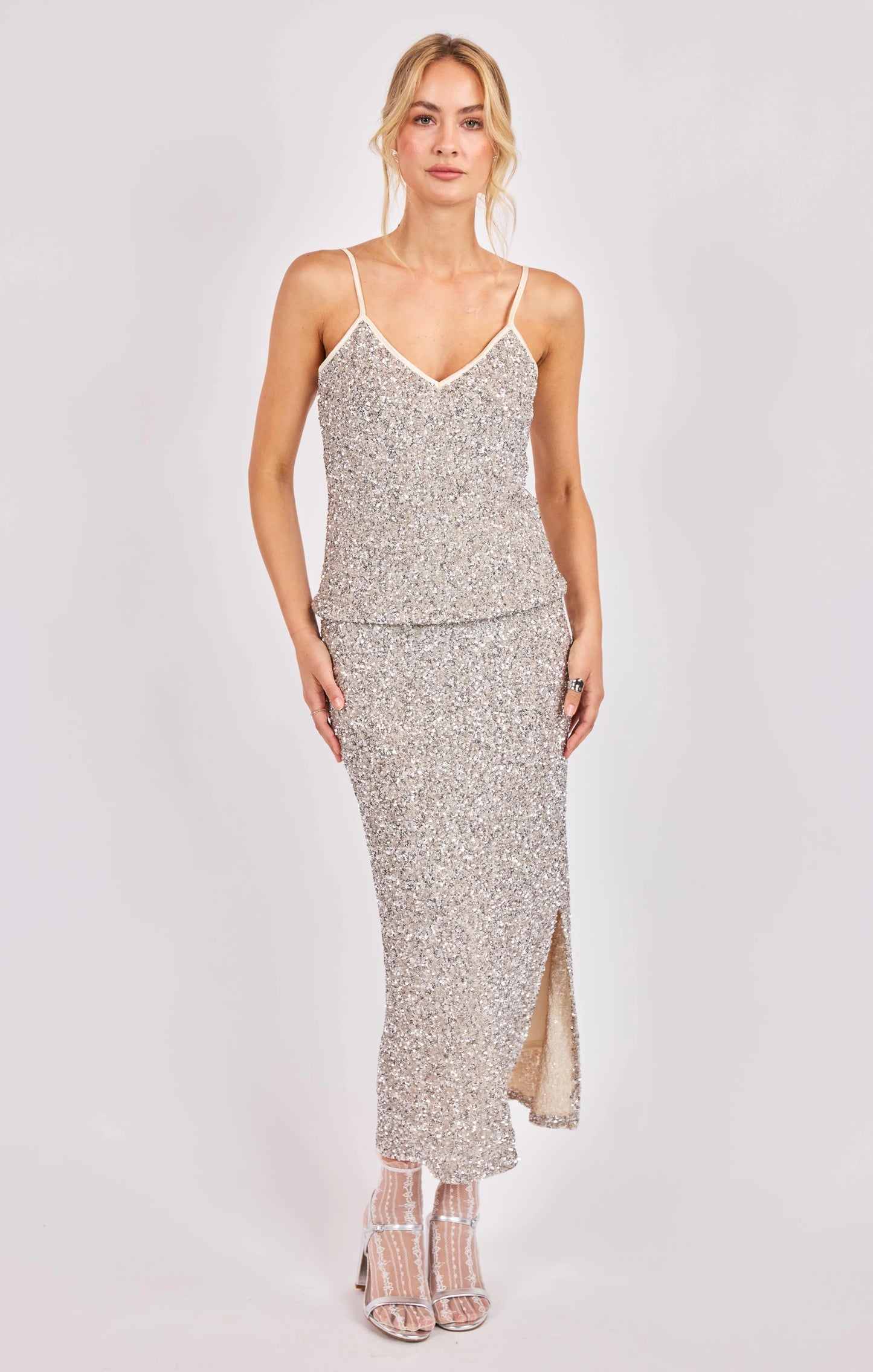 SADIE & SAGE LUSTER SEQUIN CAMI TOP