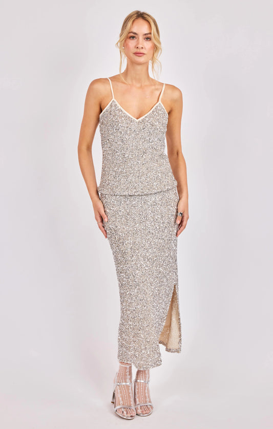 SADIE & SAGE LUSTER SEQUIN CAMI TOP