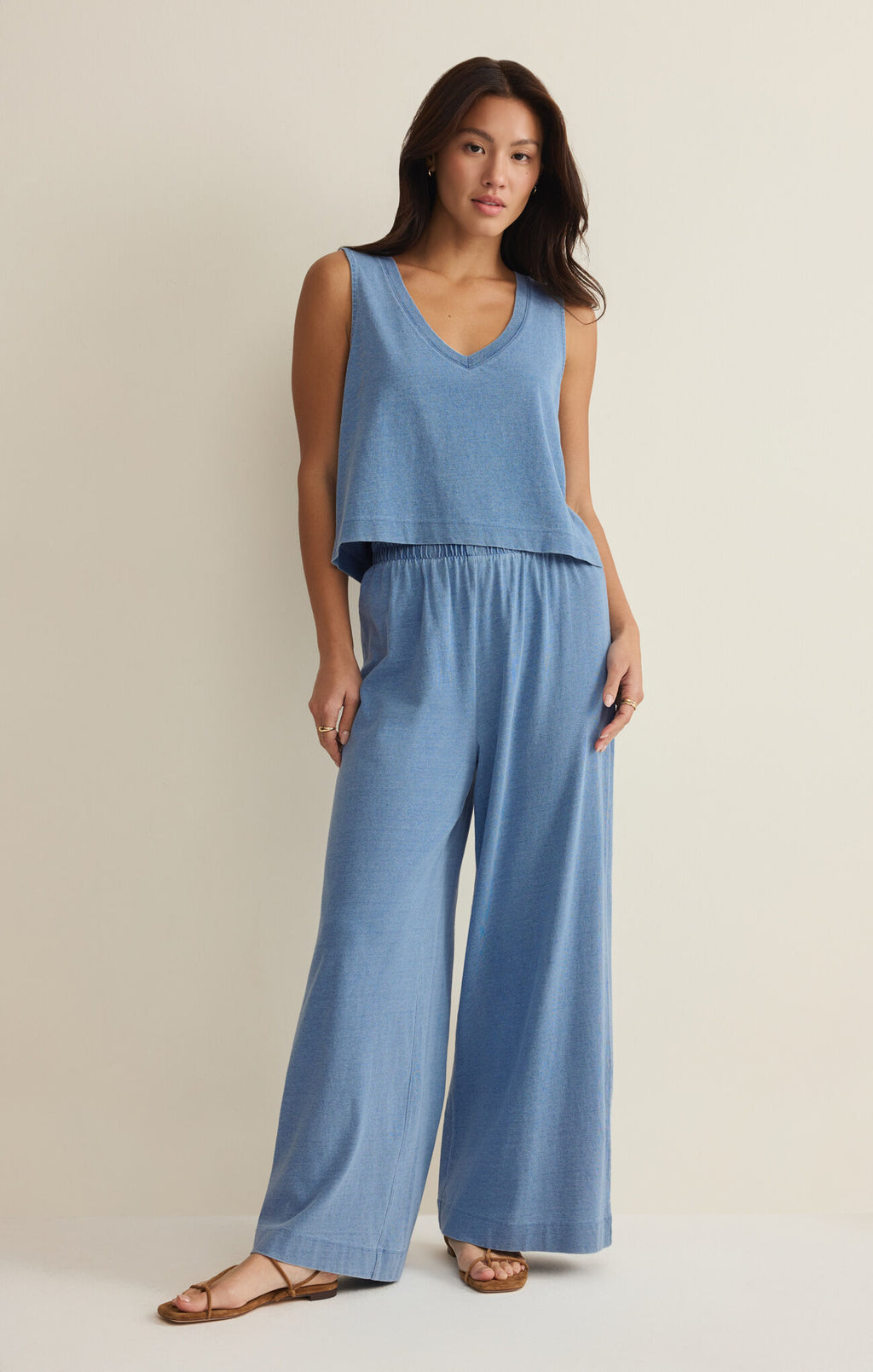 Z Supply Sloane V-Neck Denim Tank
