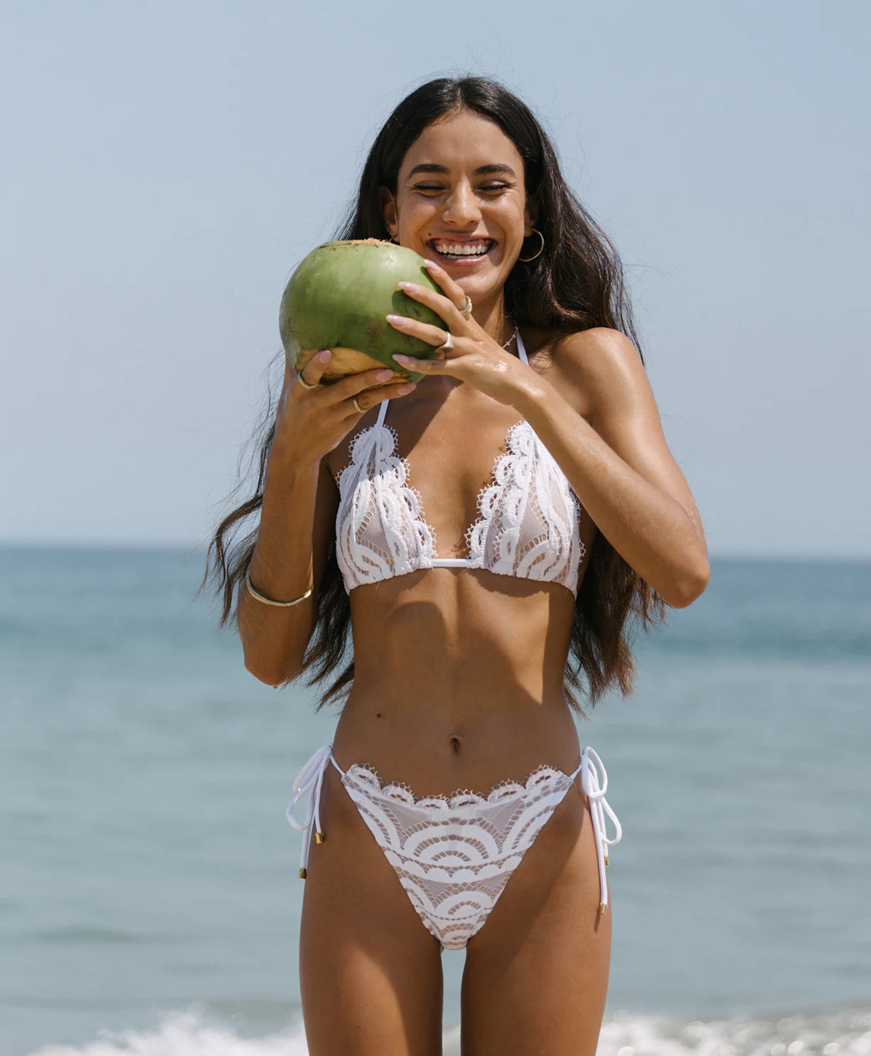 PQ Swim Lace Triangle Bikini Top