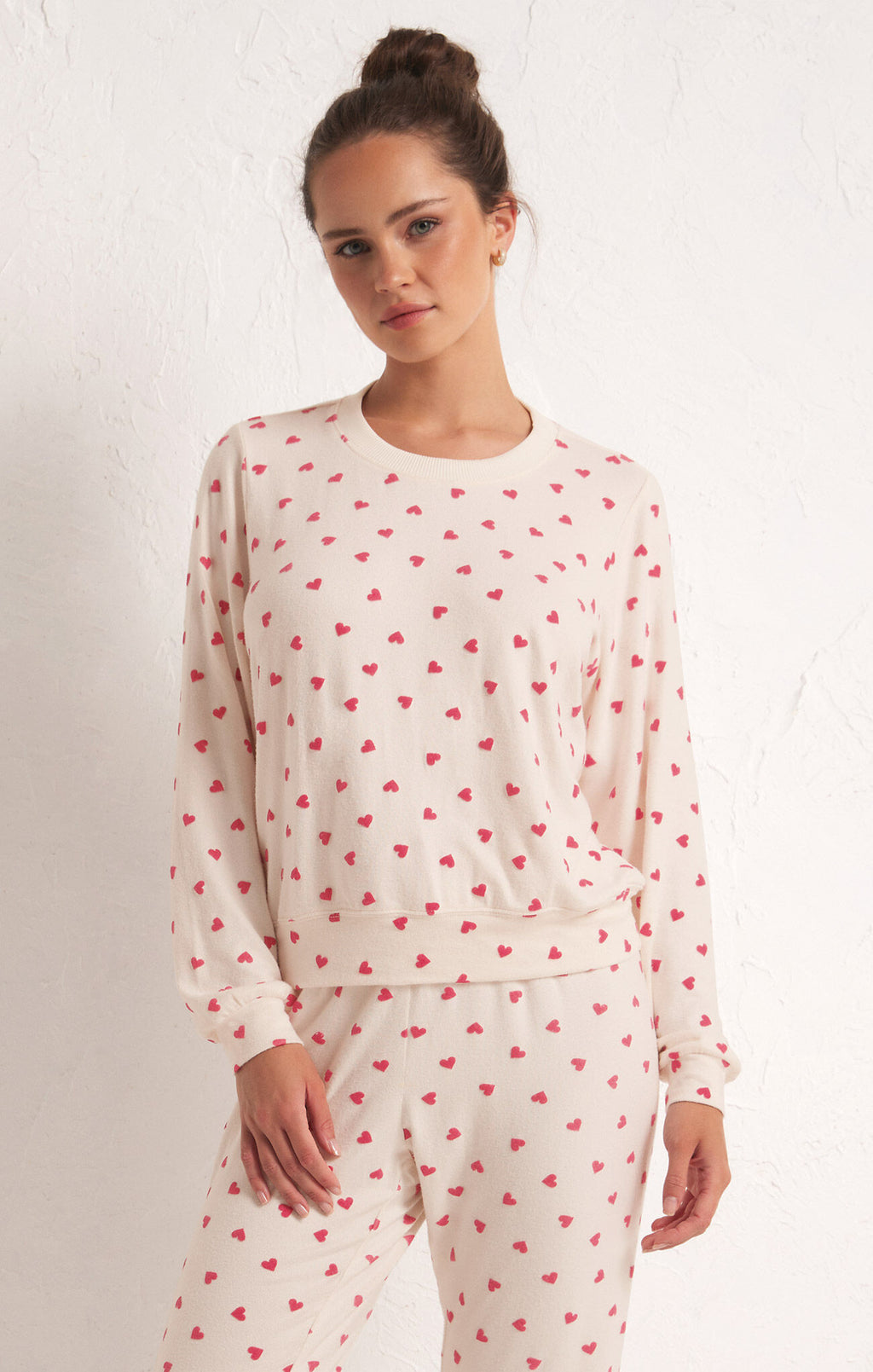 Z Supply Be Mine Heart LS Top