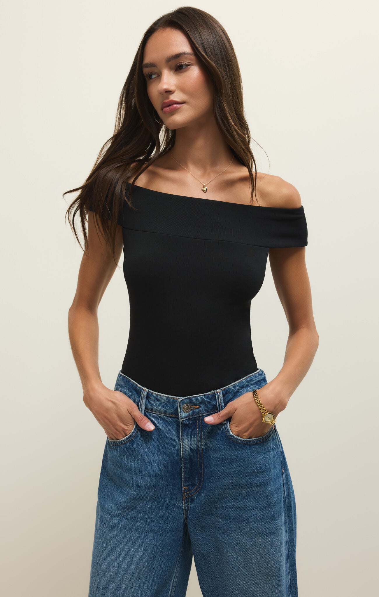 Z Supply Second Skin Off Shoulder Top
