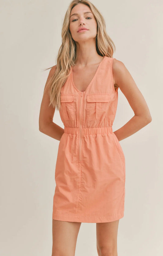 Sadie & Sage Good Energy Nylon Mini Dress