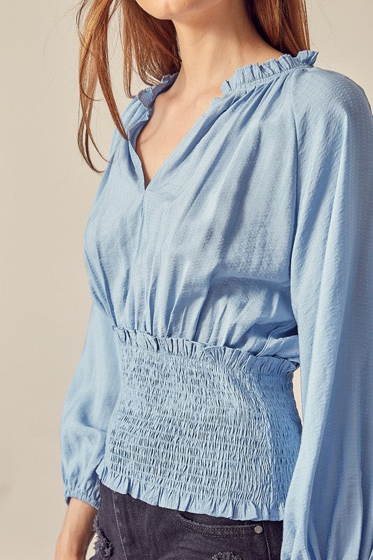 Liora Smocked Waist Top