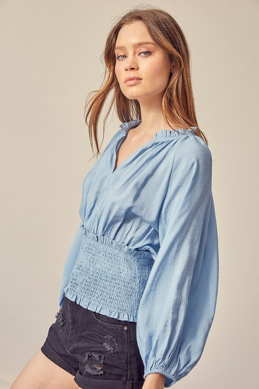 Liora Smocked Waist Top
