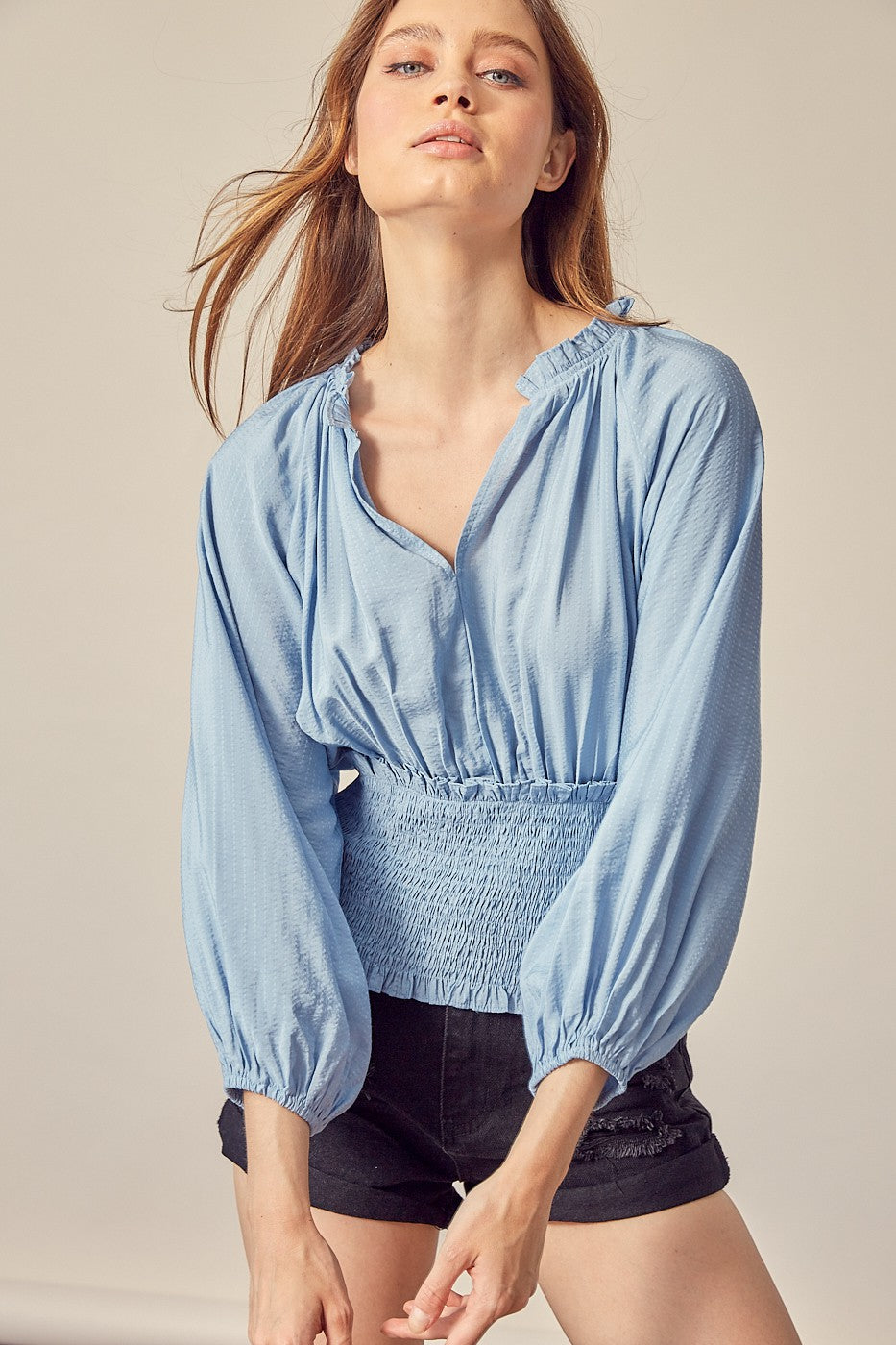 Liora Smocked Waist Top