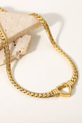 Heart Beat 18K Gold Plated Heart Necklace