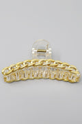 Curb Chain Detail Acrylic Hair Claw