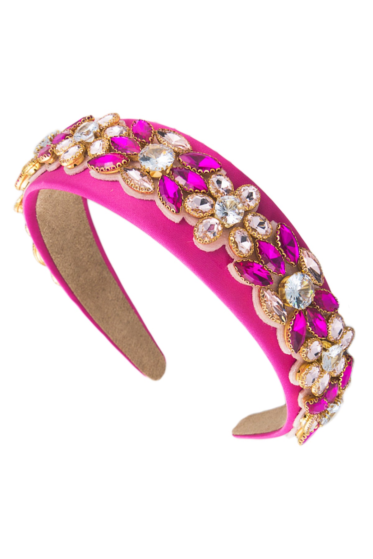 Floral Glass Drill Headband