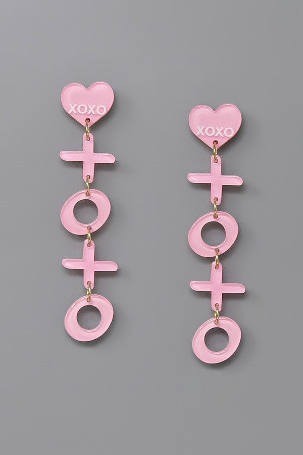 XOXO Valentine's Acetate Earring