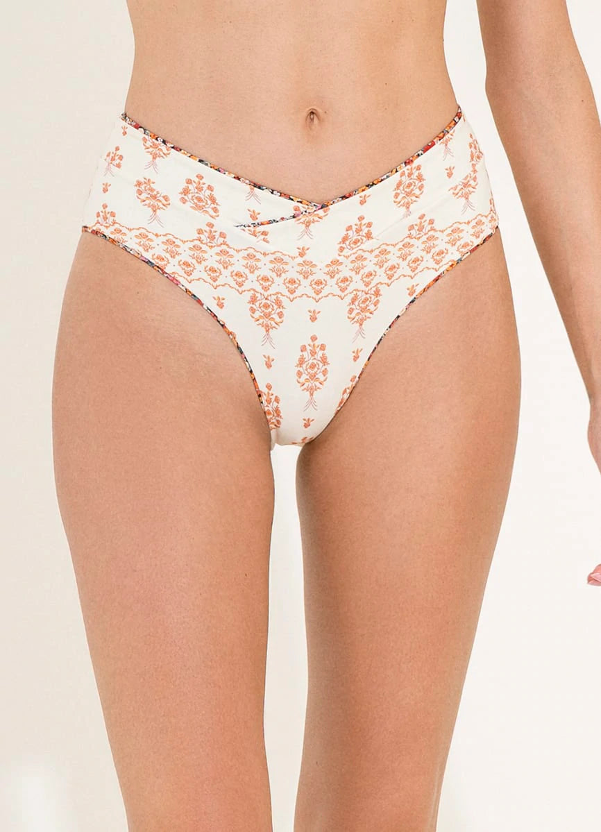 Maaji Calico Jannine Mid Rise Cheeky Bottom