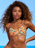 Maaji Geogame Gliter Sporty Bralette Bikini Top