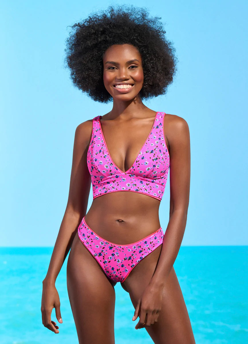 Maaji Hot Fushia Journey Double V Bikini Bottom
