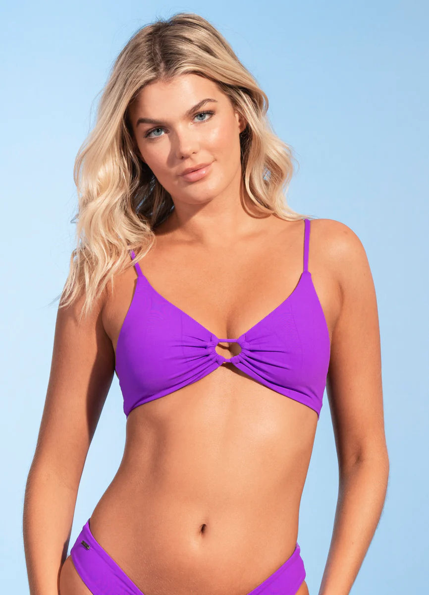 Maaji Violet Libby Front Tie Bralette Bikini Top
