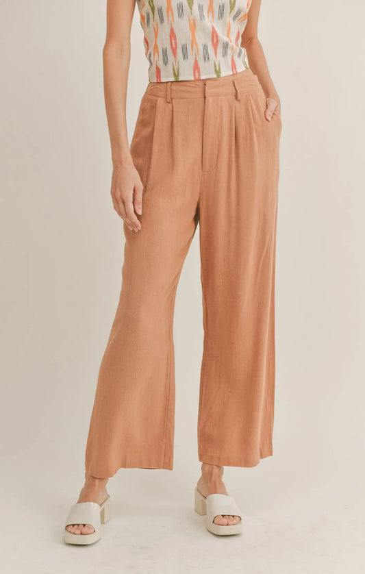 Sadie & Sage Out West Linen Pant