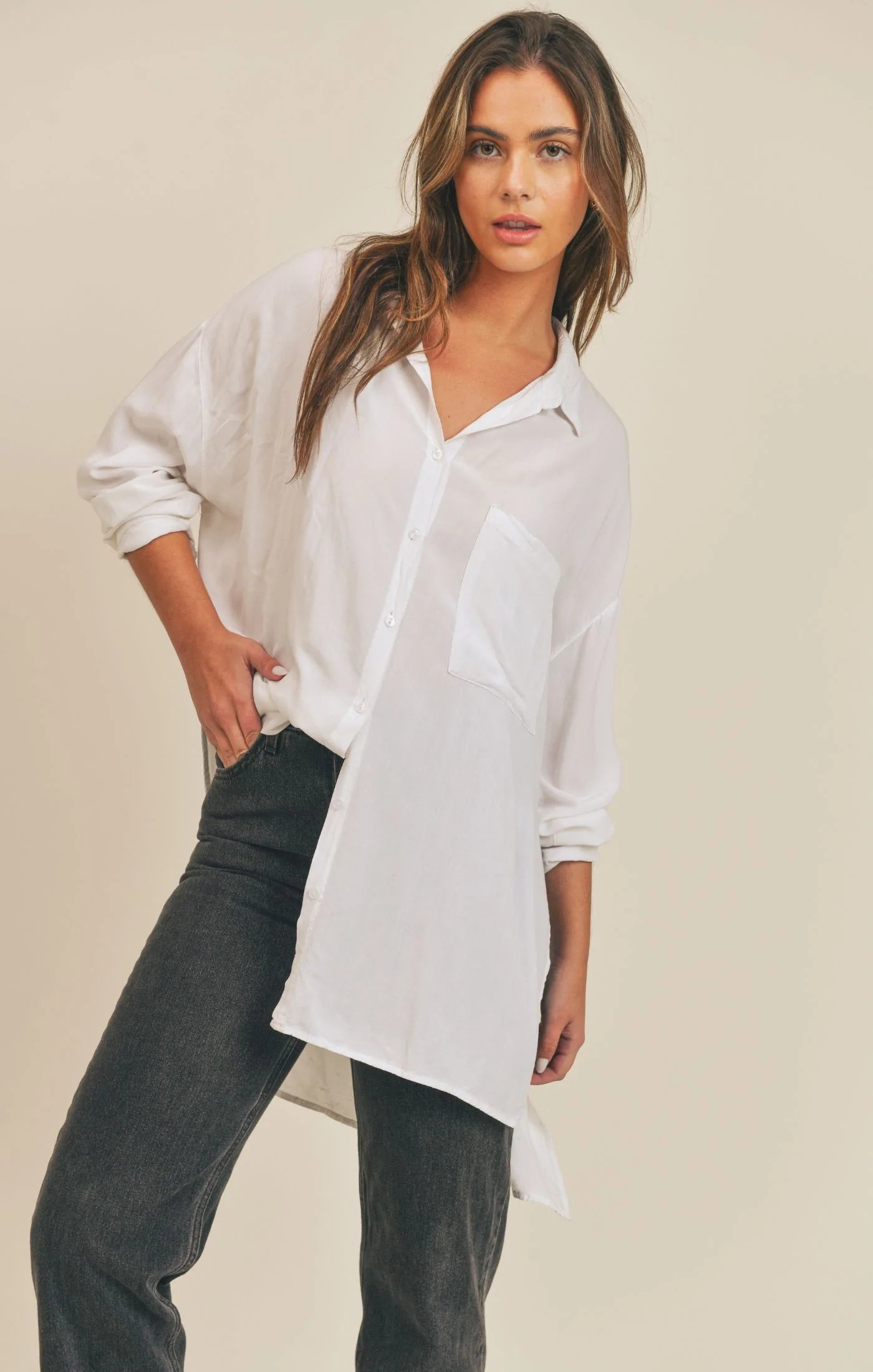 Sadie & Sage Hear You Say Oversized Top
