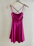 Emma Lace Up Skater Strappy Dress